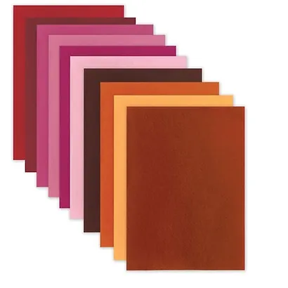 Цветной фетр для творчества, А4, ОСТРОВ СОКРОВИЩ, 10 листов, 10 цветов, толщина 1 мм, Солнечный, 660653 - фото 2