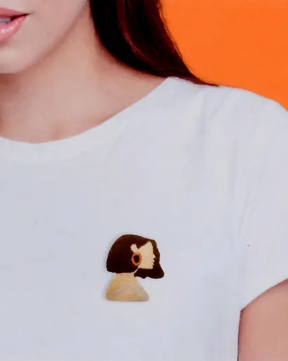 Набор для творчества Вышивка брошь "Девушка" - фото 2