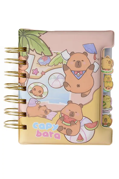 Записная книжка А6- 60 листов, линейка, "Капибара", в ассортименте - фото 9