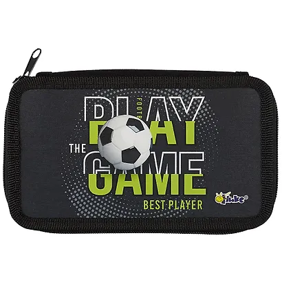 Пенал 2 отделения "Play The Game" 19*11, молния, полиэстер - фото 2