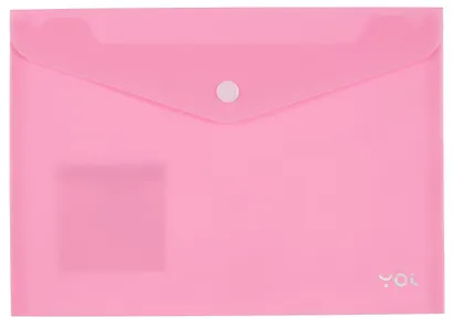 Папка-конверт А5, на кнопке "Pastel" пластик 0,18 мм, в ассортименте, Yoi - фото 6