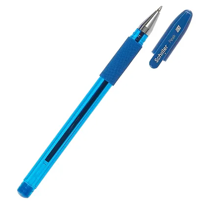 Ручки шариковые синие 12 штук "Peak" 0,5 мм, Schiller - фото 4