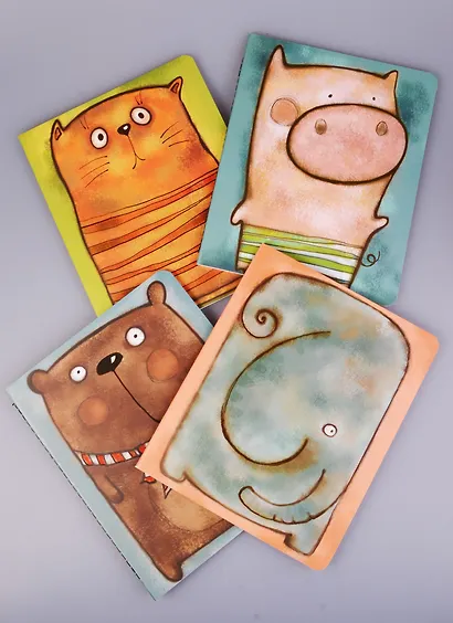 Тетрадь в клетку Marker Arte, "Толстуны", 40 листов, в ассортименте - фото 1