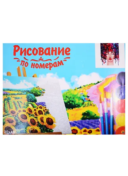 Картина по номерам Загадочная девушка, 30*40 см. - фото 2