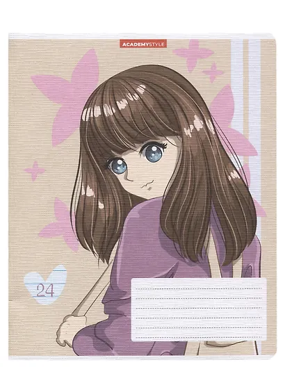 Тетрадь в линейку Academy Style, "Аниме", 24 листа - фото 4