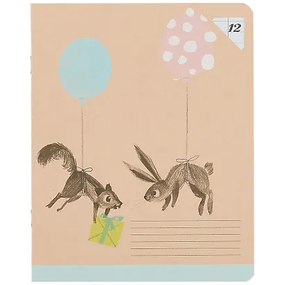 Тетрадь в линейку Academy Style, "Рисунки животных", 12 листов, в ассортименте - фото 5