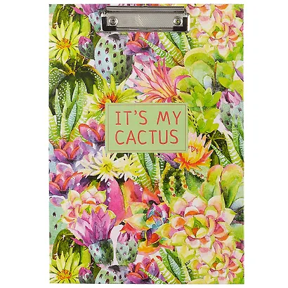 Планшет «Blooming cactus», А4, ламинированный картон - фото 1
