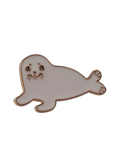 Набор металлических значков (3шт.) (Значок СПб Мосты и сердце Значок СПб Нерпа Значок СПб Чайка) (Подарок из Петербурга) (металл) - фото 8