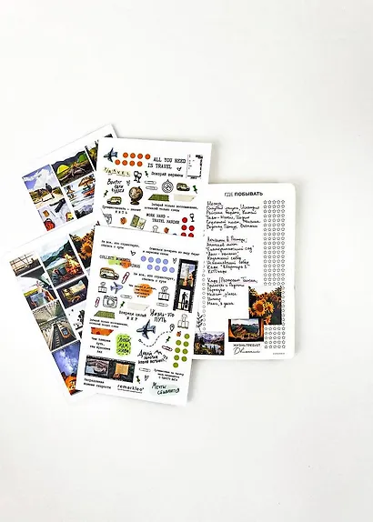 Набор стикеров Remarklee "Путешествия", 4 листа - фото 3