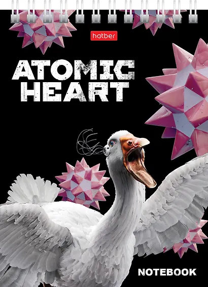 Блокнот А6 40 листов, клетка, "Atomic Heart" гребень, в ассортименте - фото 6