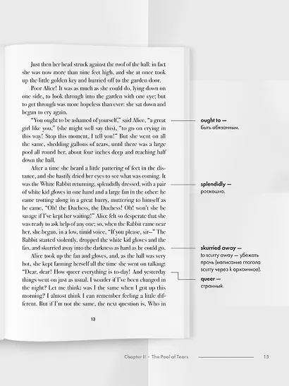 Alice’s Adventures in Wonderland: Подробный лингвистический комментарий с постраничным переводом трудных слов - фото 8