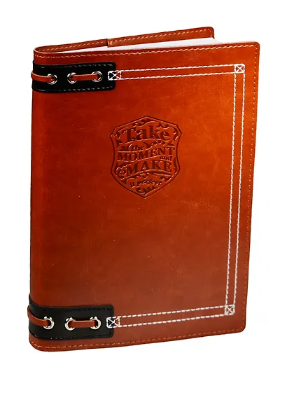 Ежедневник недат. А5 160л "Born Free" коричневый, иск.кожа, мягкий переплет, нашивка, In Folio - фото 1