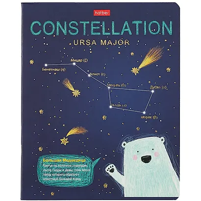 Тетрадь в клетку Hatber, "Приходи считать звезды", 48 листов, в ассортименте - фото 4