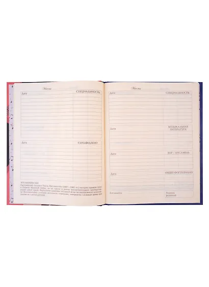 Дневник для муз.школ "Дизайн 7 (23)" 7БЦ, мат.ламинация, тиснение фольгой «Золото» - фото 2