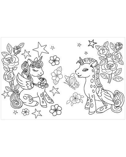 Волшебные единороги. Веселые раскраски - фото 4