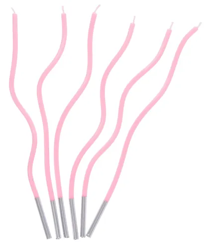 Набор свечей для торта Pink Wave (волны розовые) (6шт) (17см) (12-7color-candle_18) - фото 2