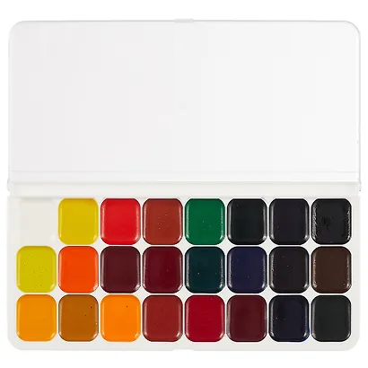 Акварельные краски «Люкс», 24 цвета - фото 3