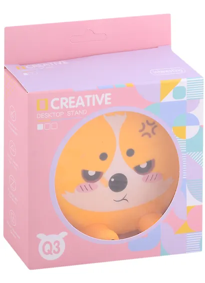 Держатель для телефона Сиба-ину (10х10) (пластик) (коробка) - фото 3