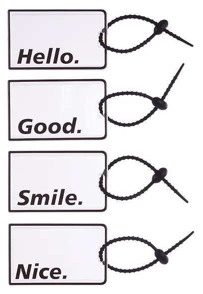 Бейдж "Hello.Smile.Nice.Good", пластик, в ассортименте - фото 2