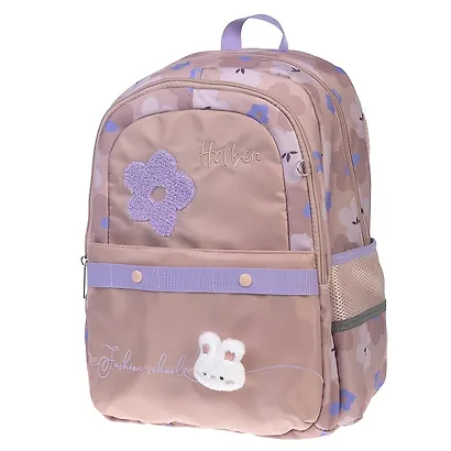 Рюкзак для девочек Милый зайчик 41*29*17,5см, 2 отделения, 3 кармана, светоотражающая нагрудная стяжка - фото 2