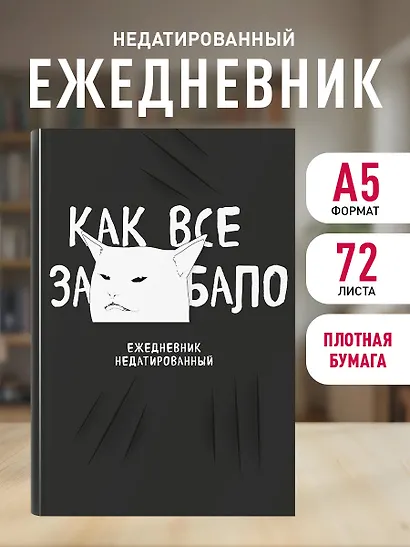 Ежедневник недат. А5 72л "Как все задолбало!" - фото 3