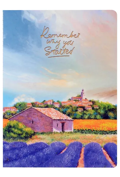 Тетрадь В5 32 листа в клетку "Пастораль", сшивка, в ассортименте - фото 2