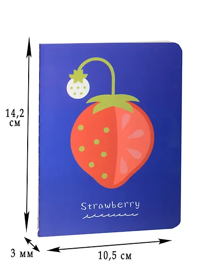 Записная книжка А6 24л кл. "Fruity style" сшивка, ассорти, Languo - фото 2