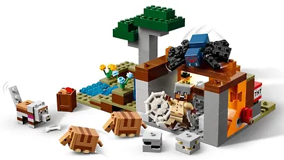 LEGO Minecraft: Экспедиция на рудник Броненосец, 247 деталей (21269) - фото 4
