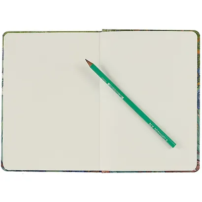 Скетчбук А5 80л "Ван Гог. Ирисы" 70г/м2, кремовая бумага, тв. переплет, резинка - фото 2