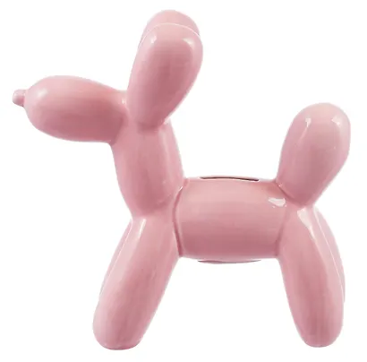 Копилка Собачка-шарик (розовая) (22х21) (керамика) (12-edeng-202506-D11) - фото 4