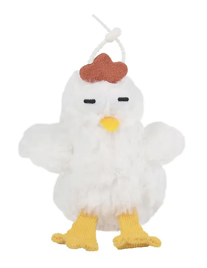 Брелок Курочка белая (текстиль) (12см) (12-110825-Z2) - фото 1