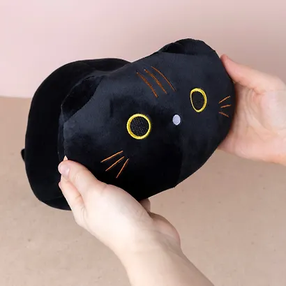 Мягкая игрушка "Котик черный", 28 х 17 см - фото 7