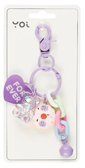 Брелок с карабином и подвесками Мишка (пластик) (Yoi) (12-4305-Y4) - фото 7