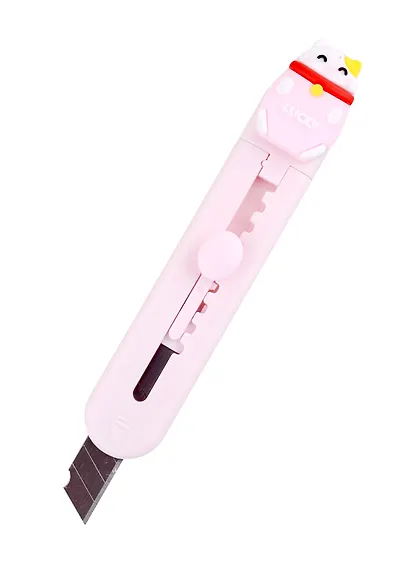 Нож канцелярский 9 мм "Манэки-нэко", в ассортименте - фото 2