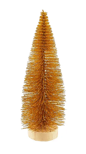 Новогоднее украшение Елка (золотая) (19см) (12-09270-N48) - фото 1