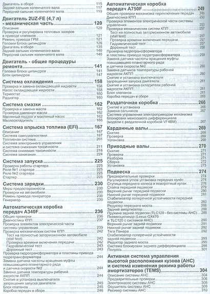 Lexus GX 470. Toyota Land Cruiser Prado 120. Модели 2002-2009 гг. выпуска с бензиновыми двигателями 2UZ-FE (4,7 л.) и 1GR-FE (4,0 л.). Руководство по ремонту и техническому обслуживанию (+ полезные ссылки) - фото 3