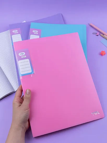 Папки 20ф А4 03шт "Pastel" ассорти, Yoi - фото 5