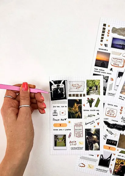 Набор стикеров Remarklee "Про любовь", 4 листа - фото 3