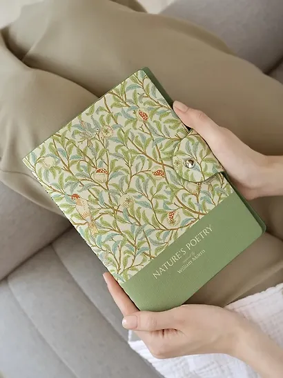 Бизнес-тетрадь А5, 96 листов в клетку, 140 x 200 мм "Poesy. Птицы" искусственная кожа, спираль - фото 6