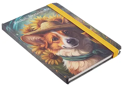 Скетчбук А6 48л "Винсент ван Дог" 80г/м2, тв.обложка, мат.ламинация, резинка - фото 2