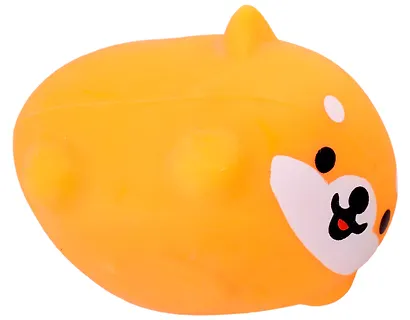 Антистресс Мяшка собака Сиба-Ину в картонной коробке (оранжевая) - фото 3