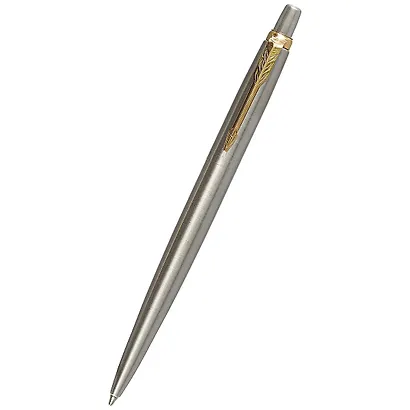 Ручка шариковая Parker, Jotter Stainless Steel GT, подарочная синяя - фото 1