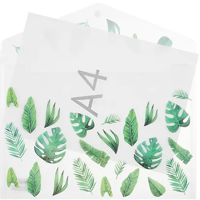 Папка-конверт А4 на кнопке "Листья" - фото 2