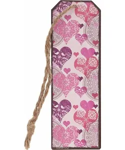 Закладка металл Сердечки - фото 3