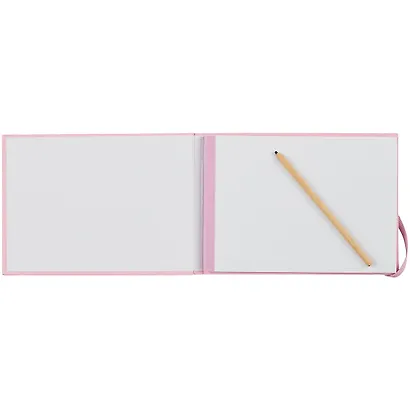 Скетчбук А5 40л "Free hand. No. 3" розовый, гладкая бумага, 140г/м2, тв.обложка, резинка - фото 2