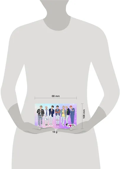 Кардхолдер (215*65мм) I love BTS. оф. 1 - фото 3