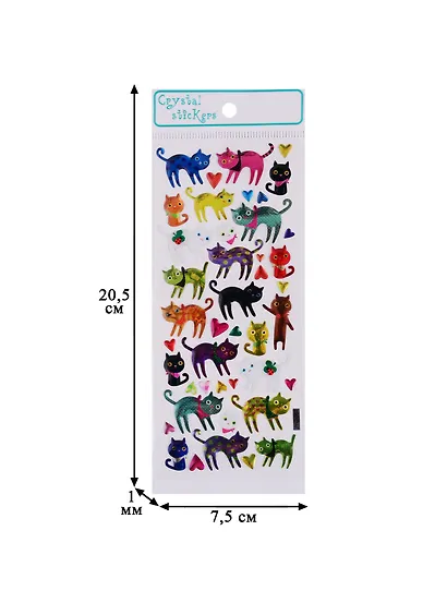 Наклейки эпоксидные Коты - фото 2