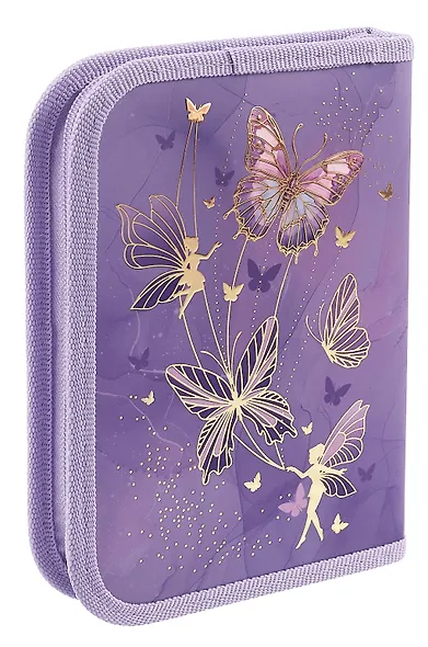 Пенал 1 отделение "Butterfly" 19*13 см - фото 2