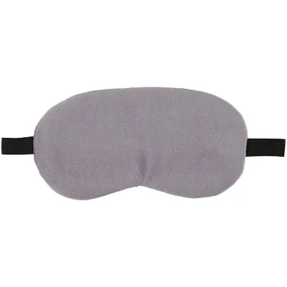 Маска для сна серая (плюш) (пакет) - фото 1