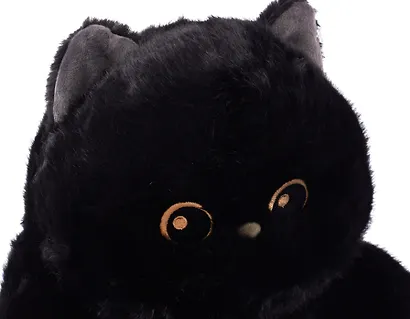 Мягкая игрушка Кот с желтыми глазами (черный) (40см) (12-09602026-L3) - фото 5